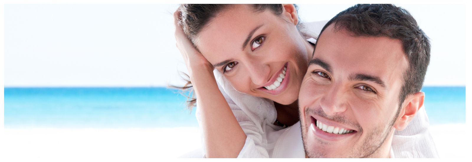 Beautiful couple at the beach