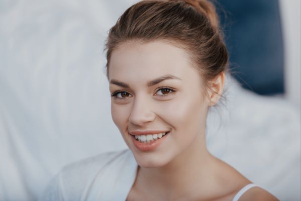 Beautiful woman smiling
